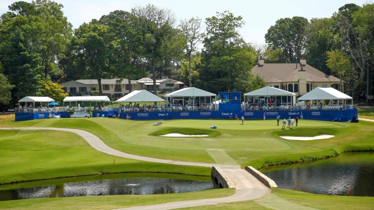 The 16th green at Sedgefield 